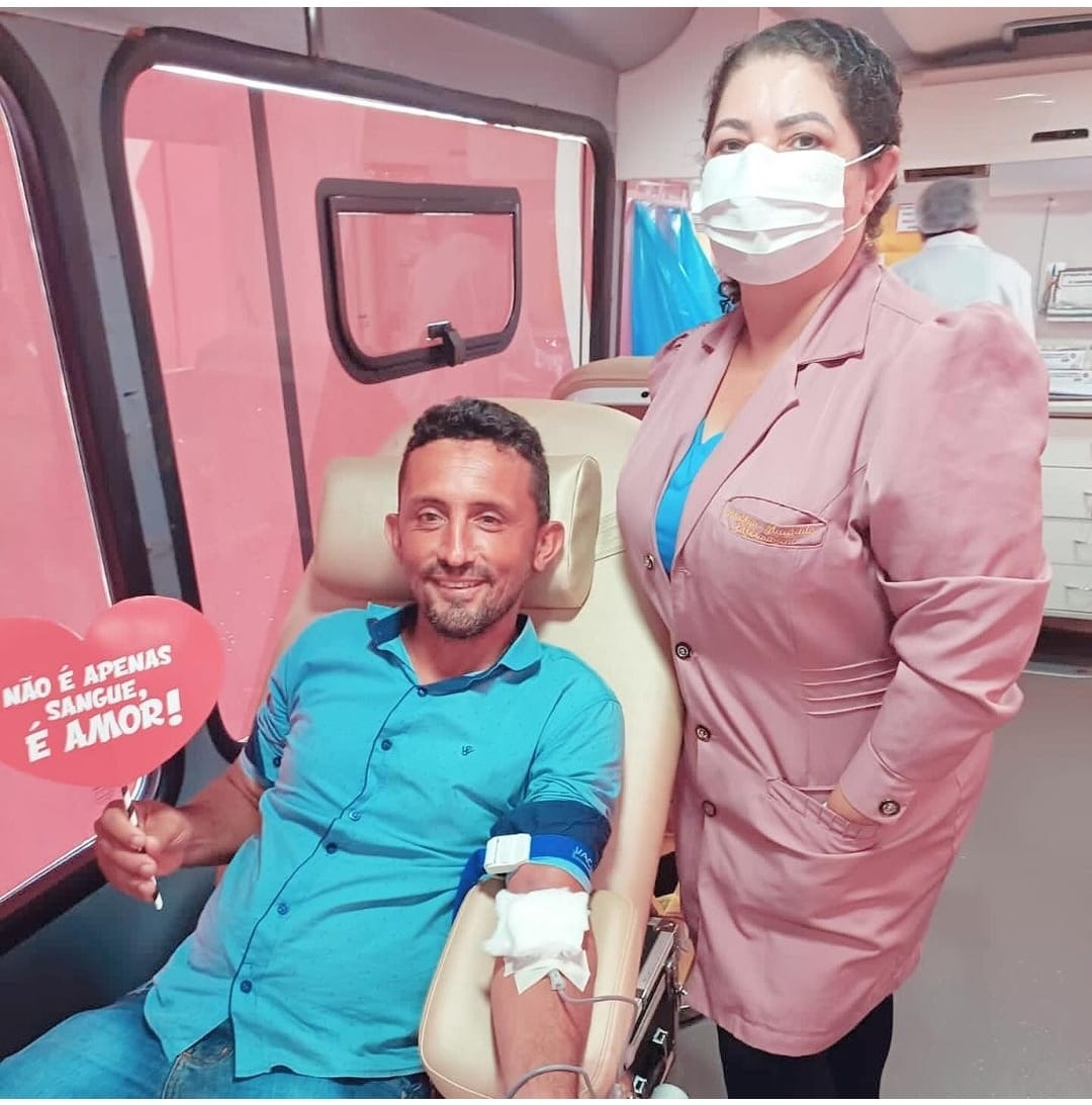 Doação de sangue ao Hemocentro em Divinópolis do Tocantins contou com a articulação do vereador André Bandeira