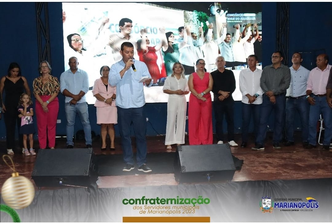 Servidores municipais de Marianópolis tem serviços prestados a municipalidades no evento de confraternização