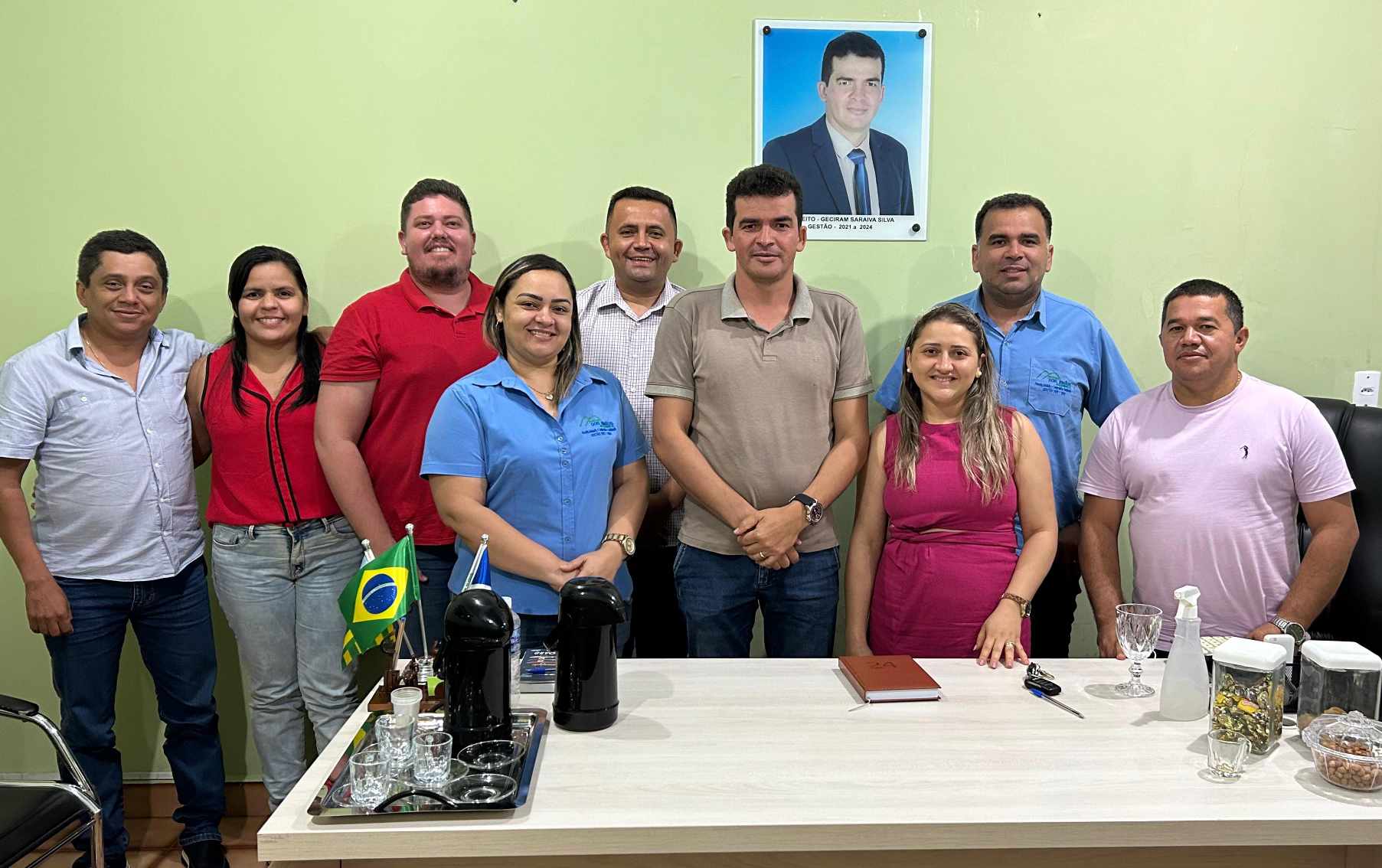 Prefeito Irmão Geciran faz reunião de alinhamento com o primeiro escalão visando os desafios de 2024 em Dois Irmãos