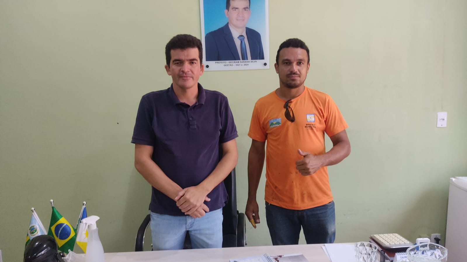 Prefeito Irmão Geciran e coordenador da Brigada Rogério Medrado enfatizam parcerias e aumento do ICMS Ecológico em Dois Irmãos