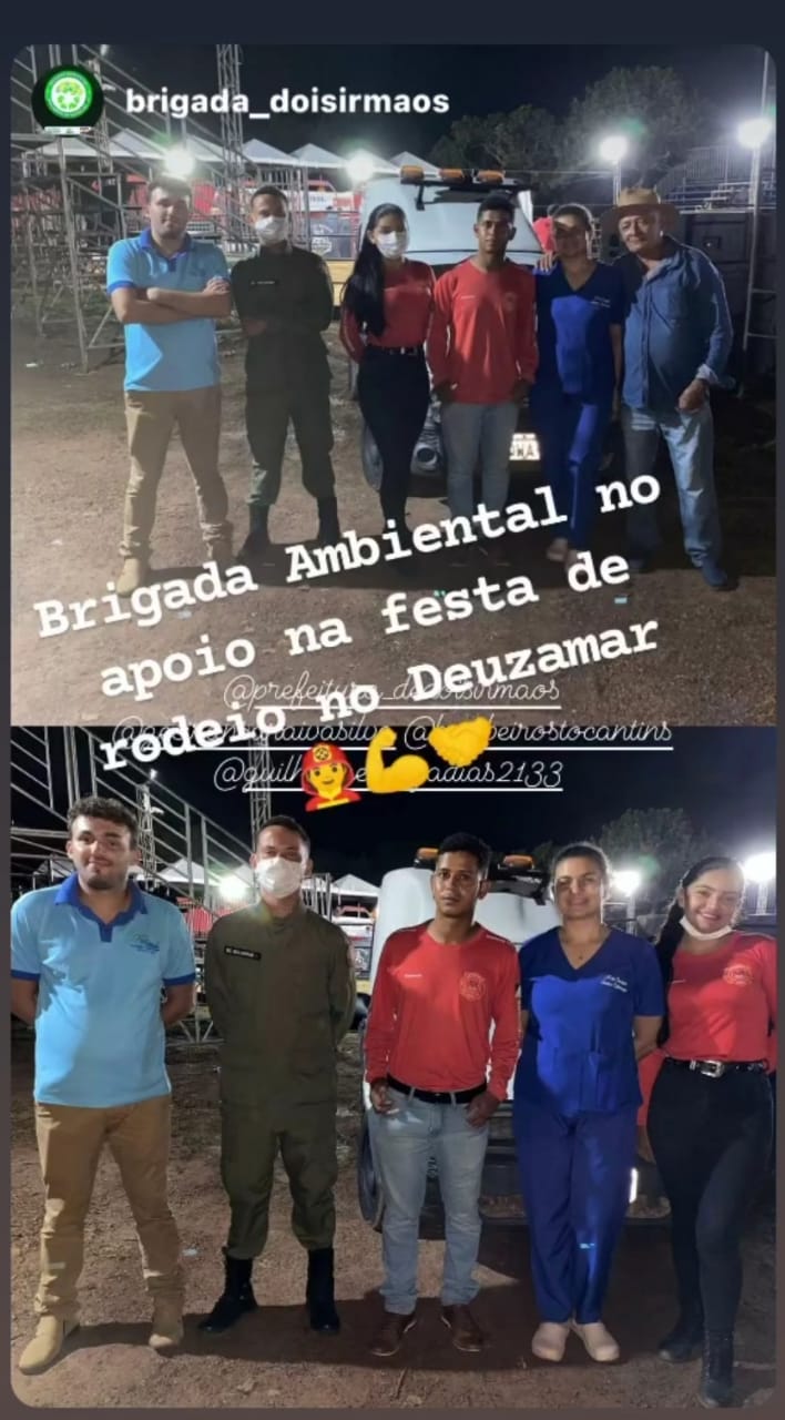 Equipes da Saúde de Dois Irmãos do Tocantins e Brigada Ambiental atuam no Rodeio Show na zona rural