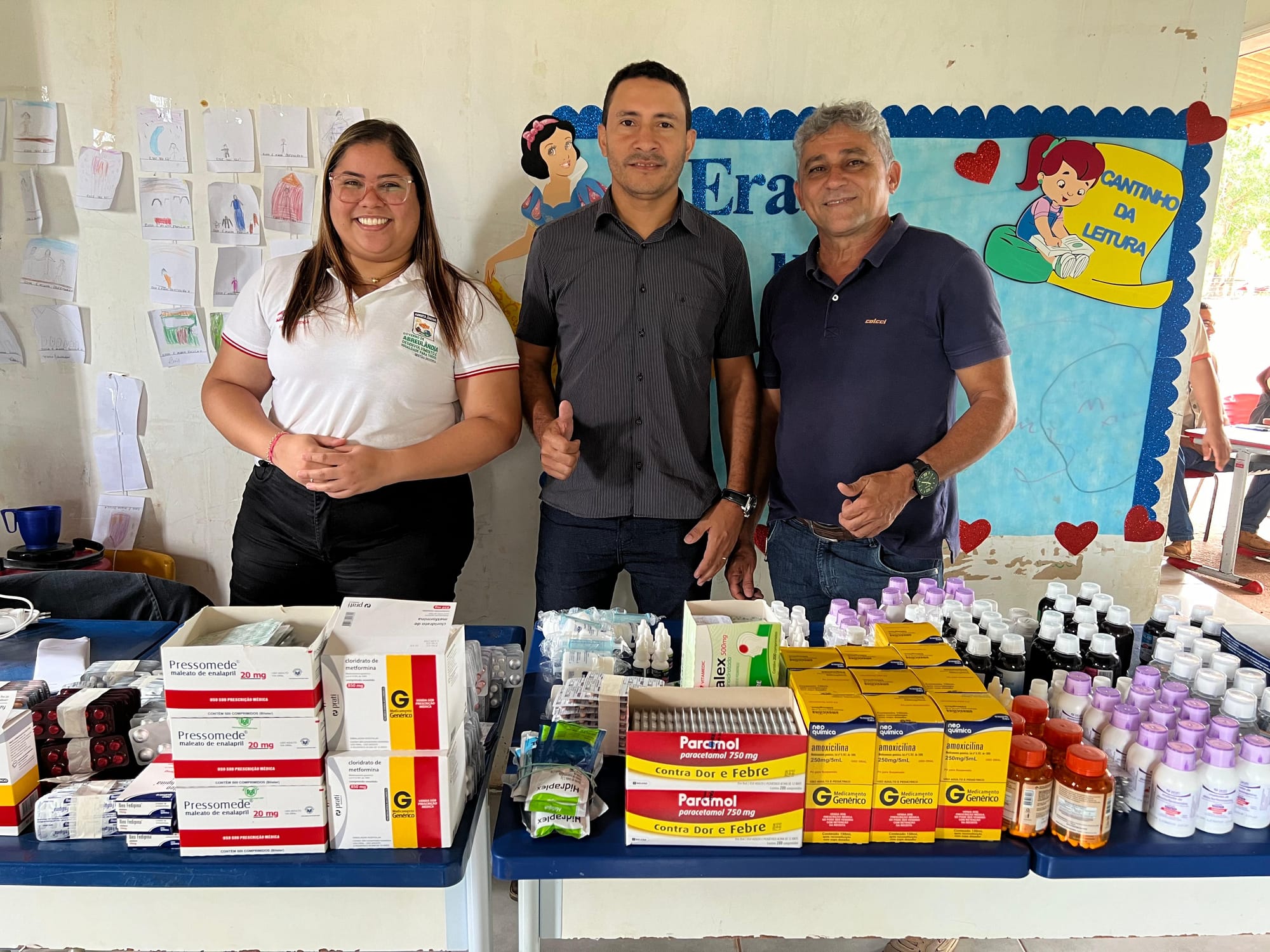 Presidente Diassis leva apoio político e institucional as ações da pasta da Saúde e Assistência Social na zona rural de Abreulândia