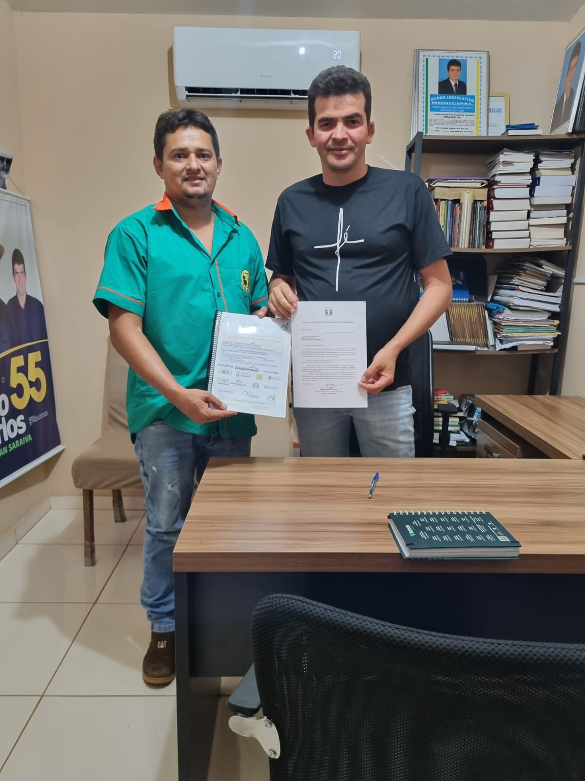 Irmão Geciran recebe Ediel Wanderlei e Dois Irmãos do Tocantins consolida parceria com Cavalgada Ecológica