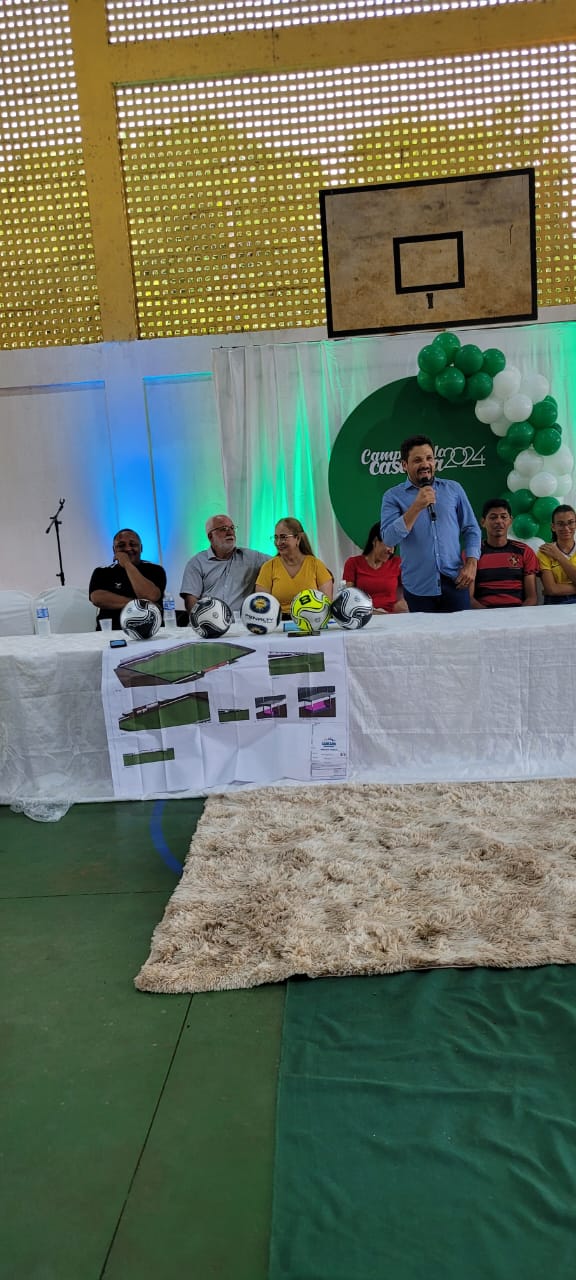 Marcos do Chico participa da abertura do Campeonato Municipal de Futebol de Caseara