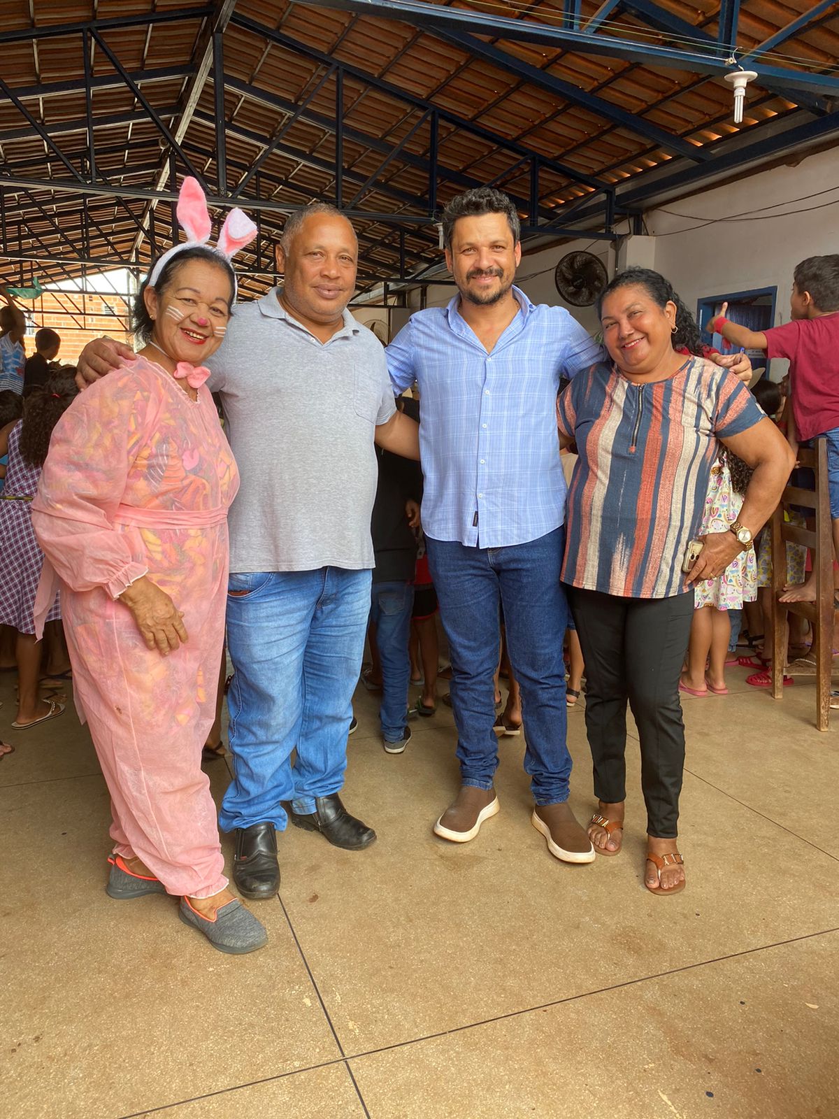 Pasta da Educação de Caseara por meio das Escolas Municipais comemora Festa da Páscoa com a participação do prefeito Marcos do Chico