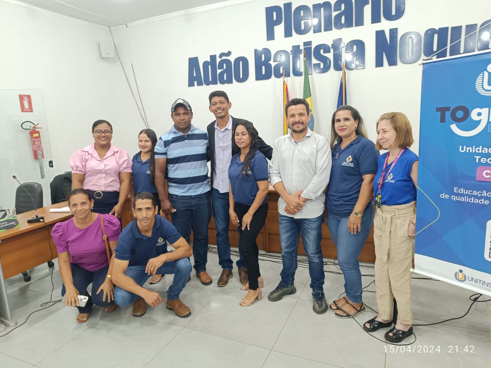 Acadêmicos da Unitins, de Gestão Pública promovem seminário no Legislativo de Caseara; presidente Cacique garantiu apoio do parlamento