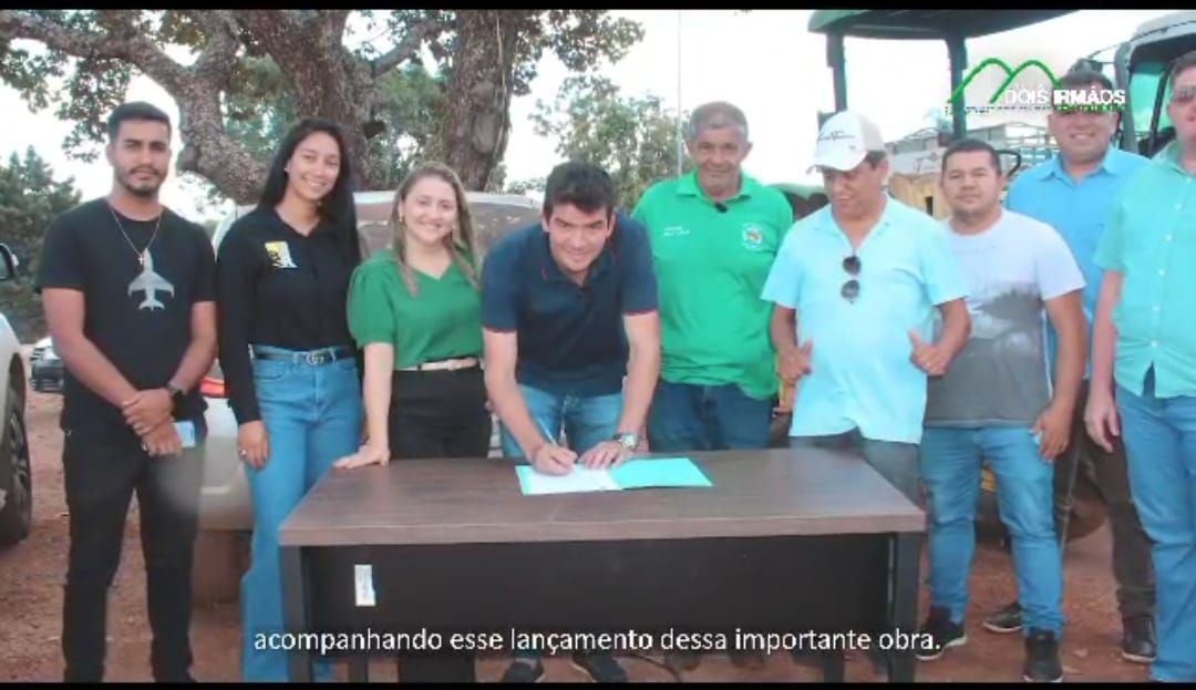 Prefeito Irmão Geciran assina Ordem de Serviço para construção da Garagem Central de Dois Irmãos do Tocantins