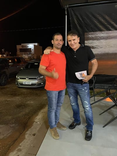 Possível candidato a prefeito de Marianópolis do Tocantins, Rogerinho tem encontro casual com Eduardo Siqueira Campos