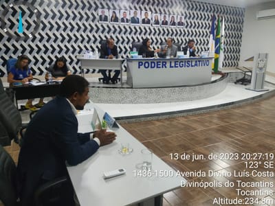 Por unanimidade: vereadores de Divinópolis do Tocantins aprovam requerimento que pede concurso público no Executivo Municipal