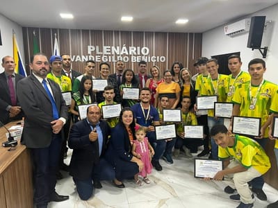 Presidente da Câmara de Monte Santo do Tocantins presta homenagem emocionante aos talentosos atletas locais