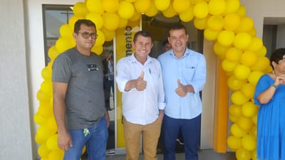 Postulante a prefeito de Marianópolis Ilton Coutinho esteve na reinauguração do Banco do Brasil em Divinópolis: “vai movimentar mais nossa economia”