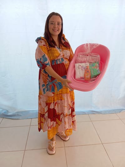 Grávida de 8 meses, vereadora Irmã Karol participa do Grupo das Gestantes e ressalta perfil acolhedor da era Geciran em Dois Irmãos