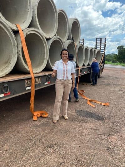 Prefeitura de Monte Santo do Tocantins Recebe Manilhas para Duplicação de Avenida em Parceria com AGETO