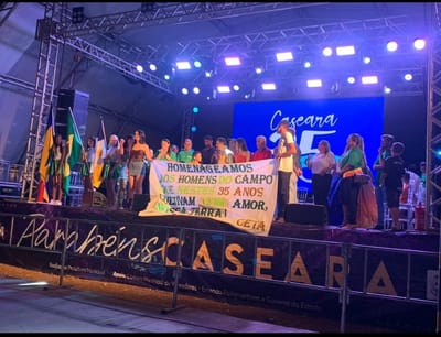Nos 35 anos de Caseara, prefeitura e Colégio Estadual Trajano de Almeida, ressalta parceria na gestão Marcos do Chico e participa das festividades
