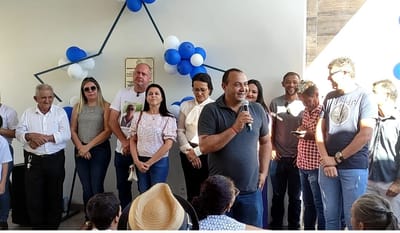 Na participação do Legislativo na inauguração do SCFV Romualdo Wanderley presidente Ozias cita desafios para viabilizar recursos na edificação da obra pública