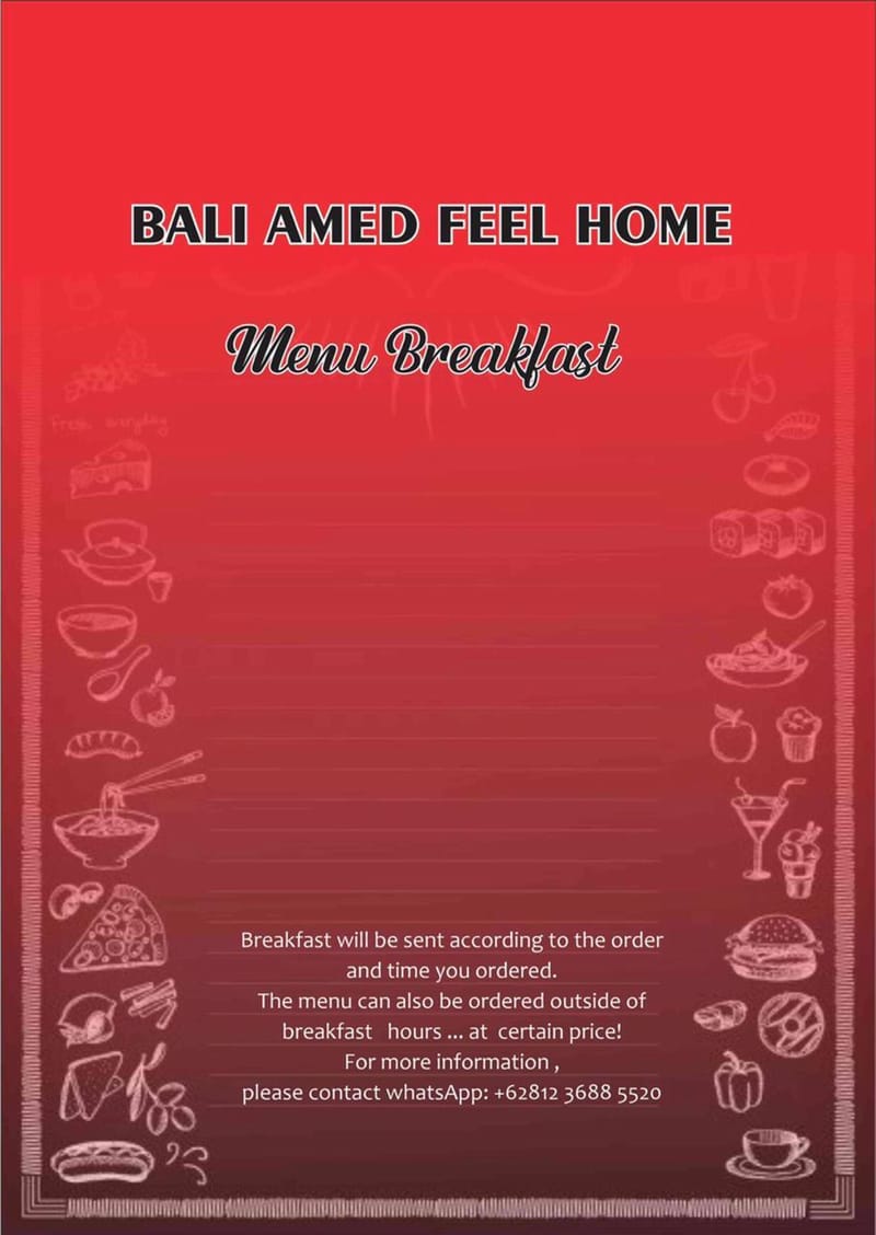 welcome to our breakfast menu