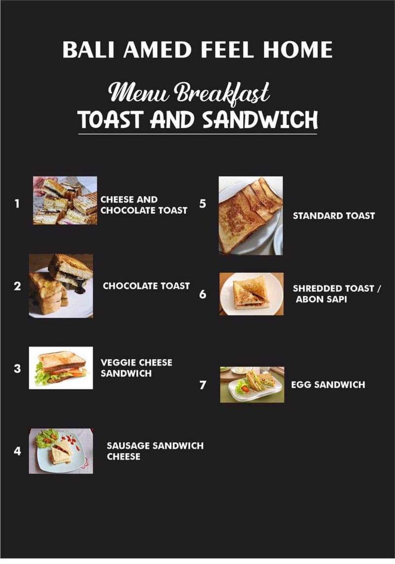 toast and sandwich varian