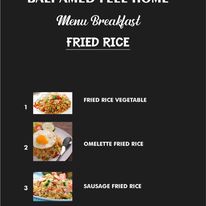 fried rice menu