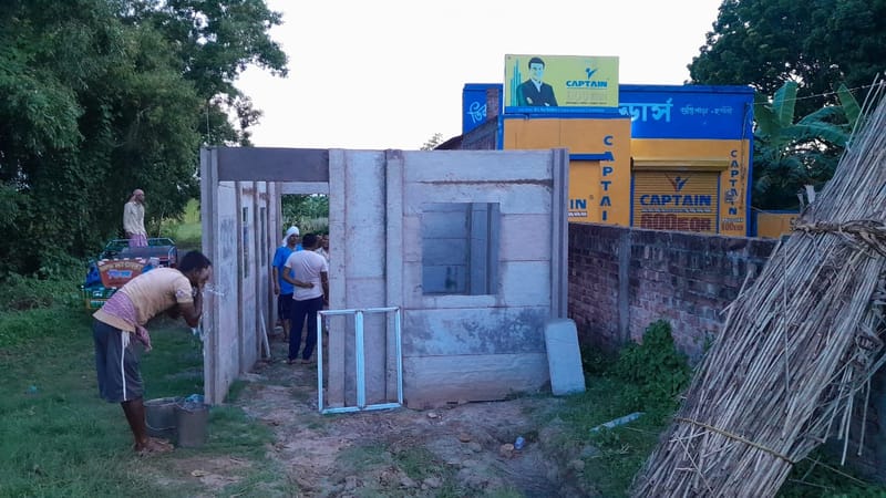 House, room and bathroom