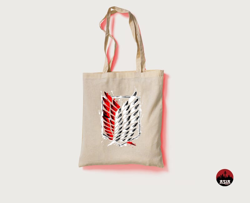 Attack On Titan Red Tote Bag - Asia Store