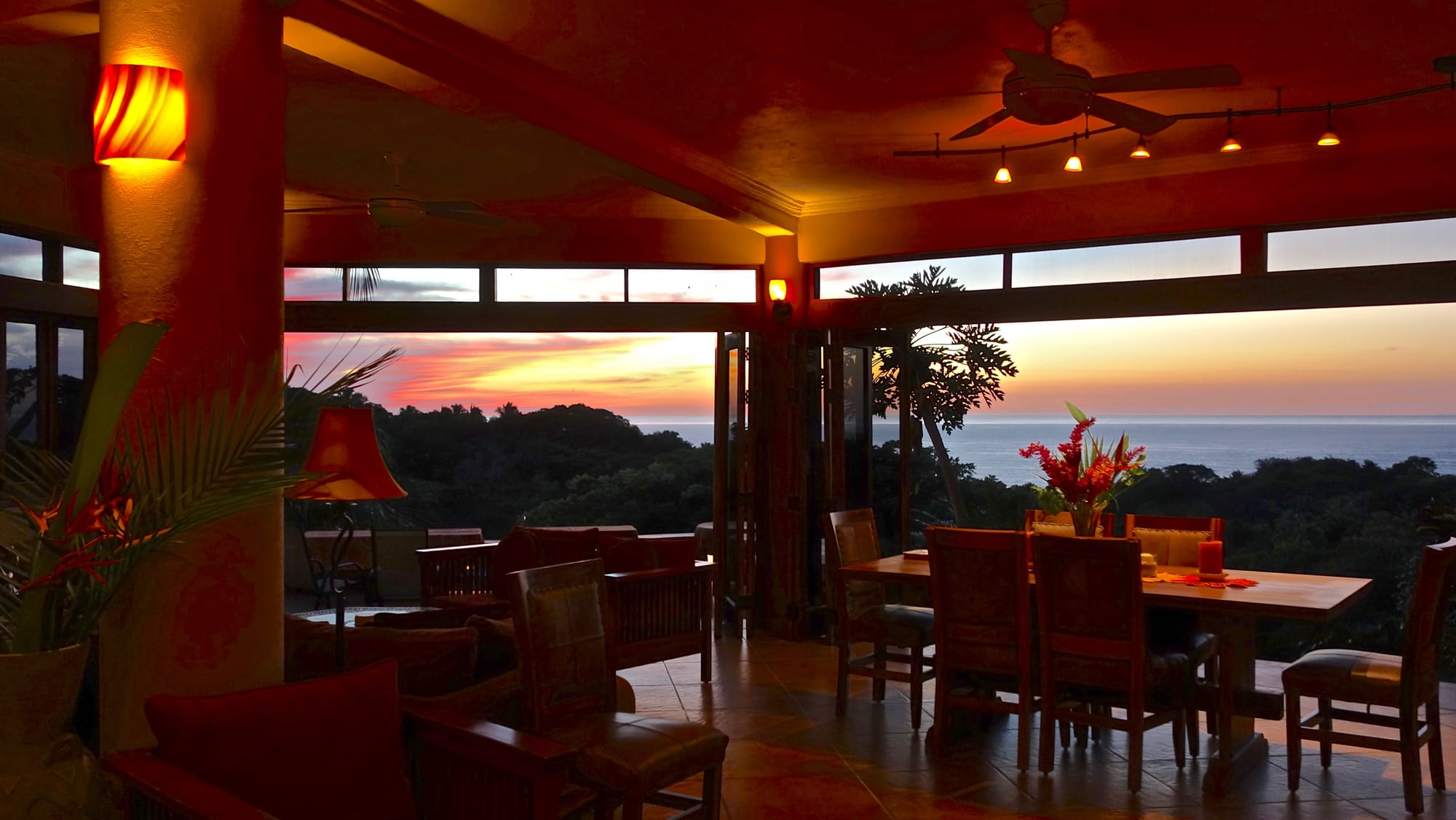 Living Room - Dining Room Sunset view