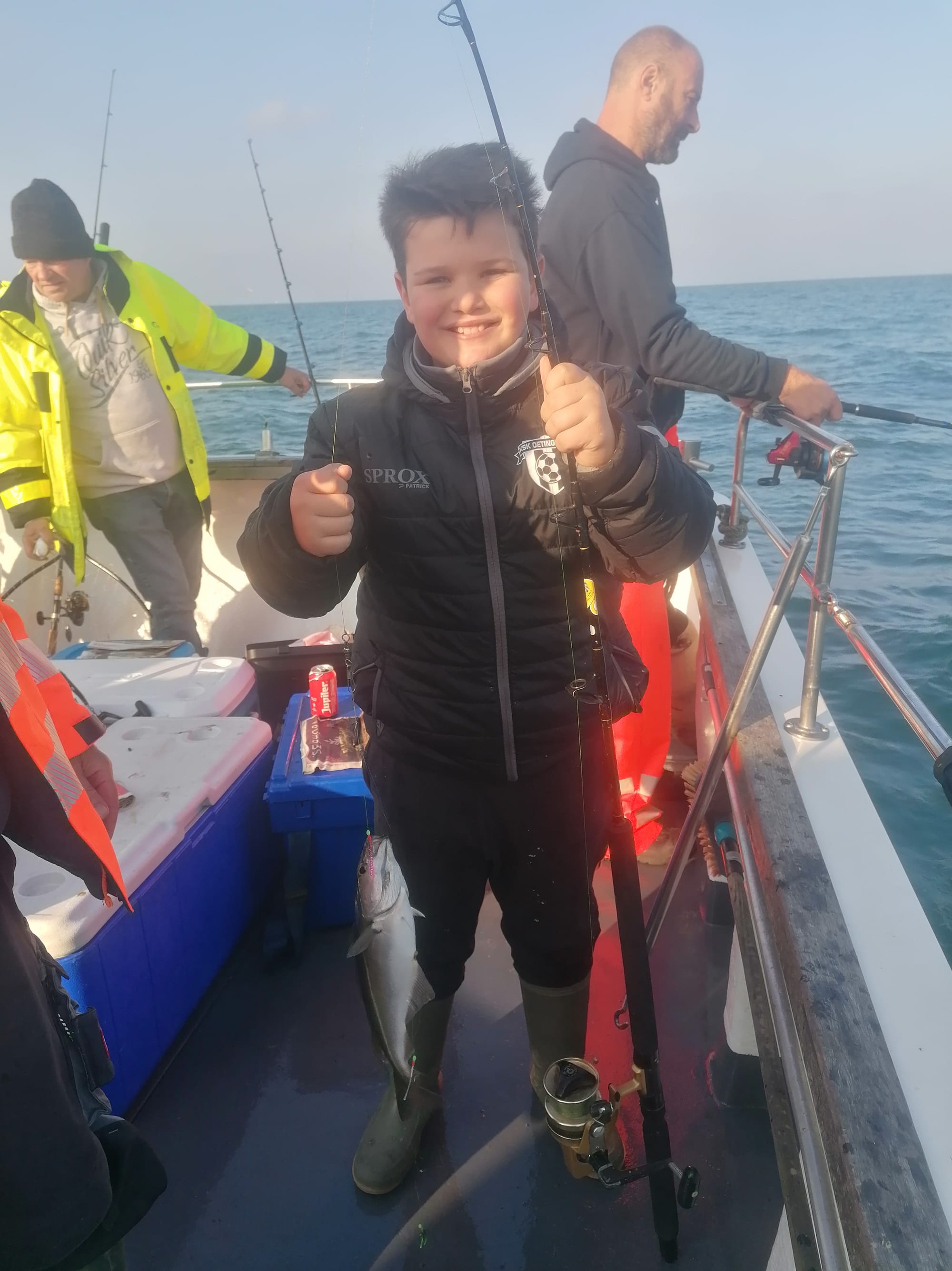 Wannes behaald zeevissersdiploma !