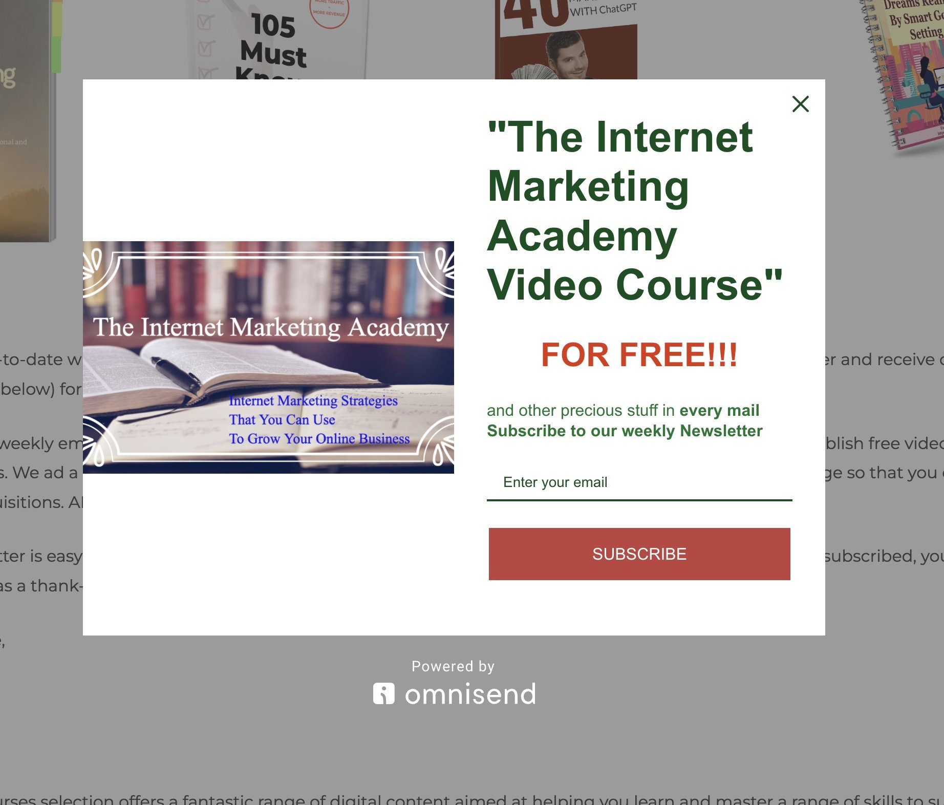 Lead Generation Pop up 