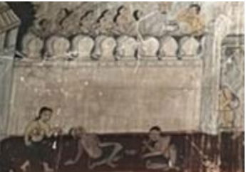 จิตรกรรมฝาผนัง วัดโบสถ์จังหวัดพิษณุโลกหัวข้อเรื่อง: กิจกรรมยามว่าง