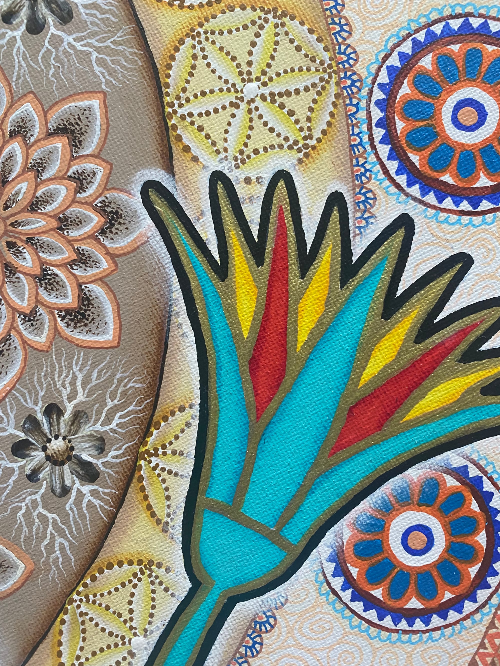 Detail obrazu ,,Mandala se scarabem''