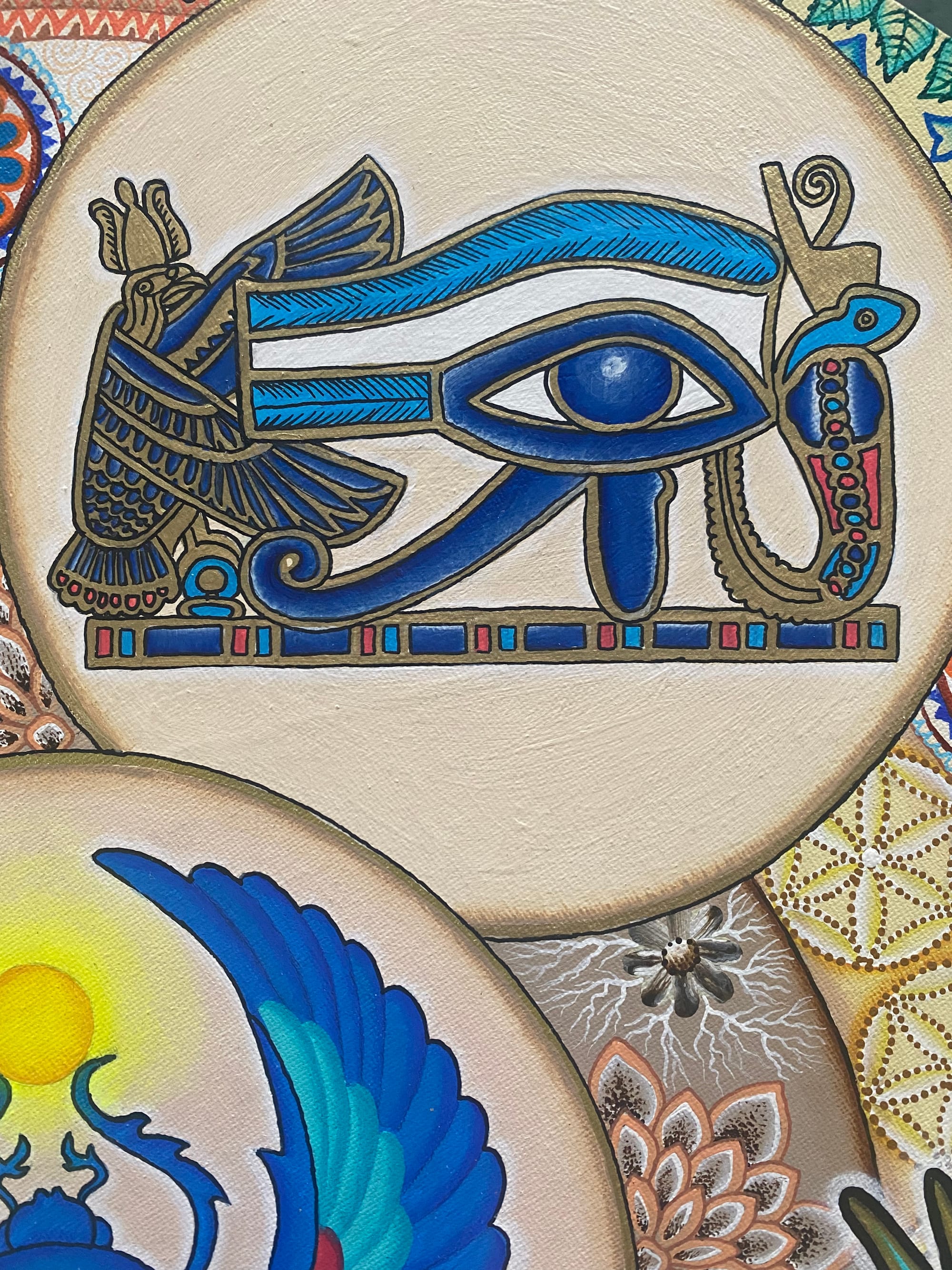 Detail obrazu ,,Mandala se scarabem''