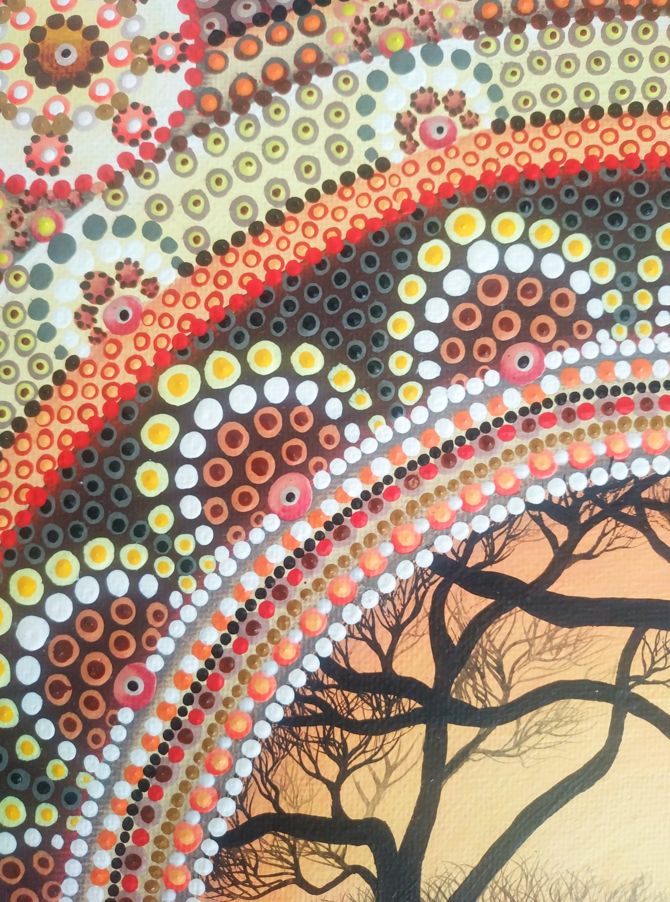 Detail obrazu ,,Mandala se slony''