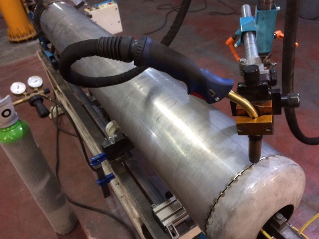 SOLADAURA MIG ORBITAL PARA DEPOSITOS A PRESION BAJO PURGA DE ARGON, ALUMINIO, INOX, ACEROS, ALEACIONES