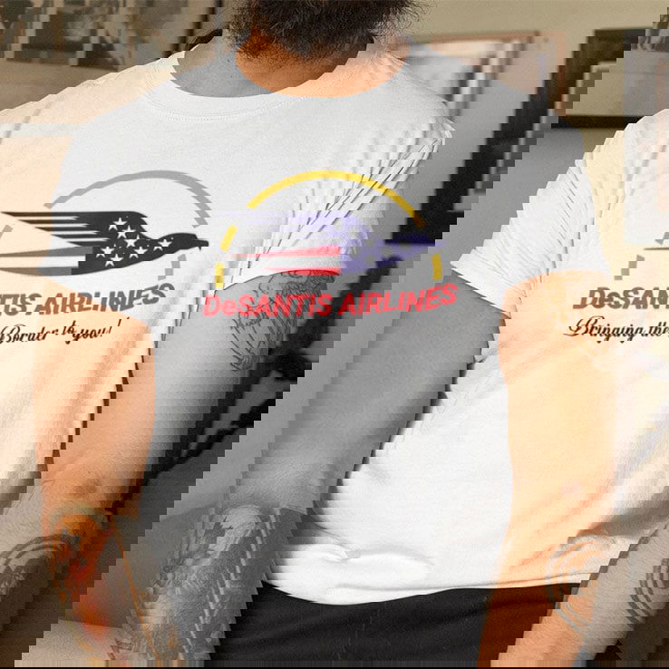 DeSantis Airlines Shirt Bringing The Border To You