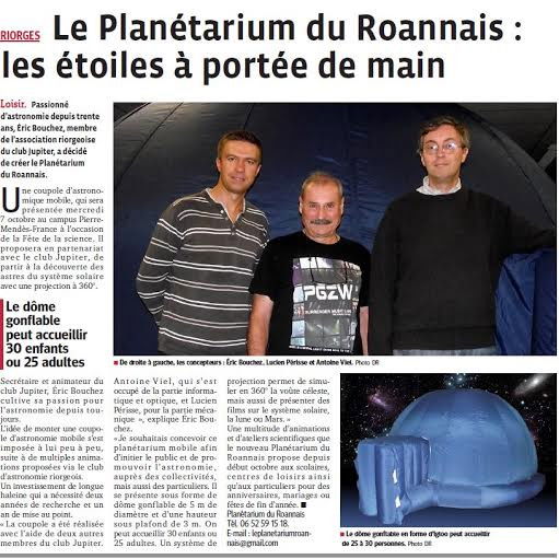 le planétarium roannais - présentation