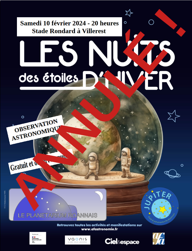 Nuit des étoiles d'hiver - Samedi 10 février 2024