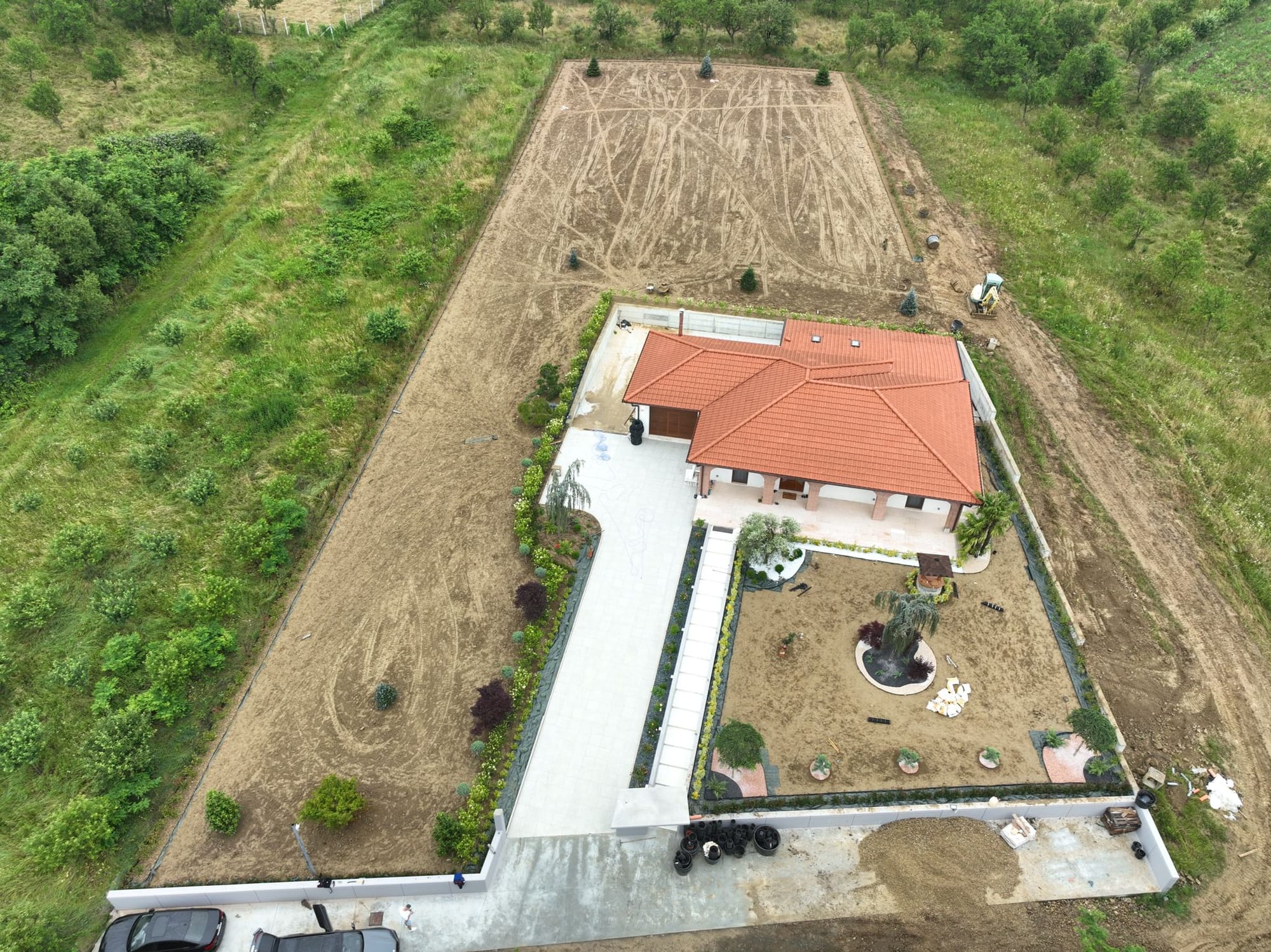 Amenajare curte stil mediteranian Turt jud. Satu Mare