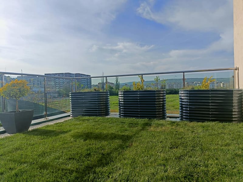 Terasă în stil minimalist.