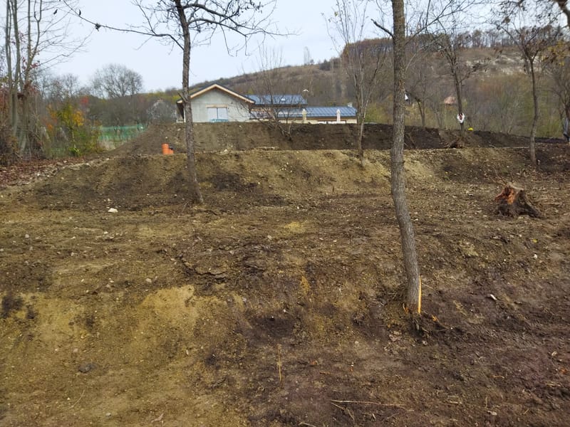 Pregatire teren pentru amenajare 