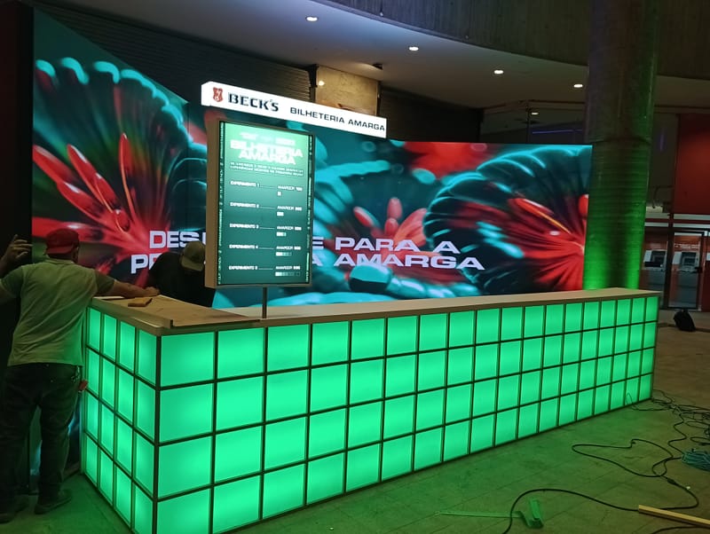 cenografia bilheteria