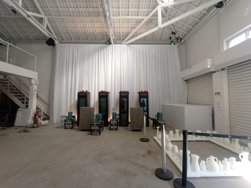 cenografia evento Jardim Beck´s