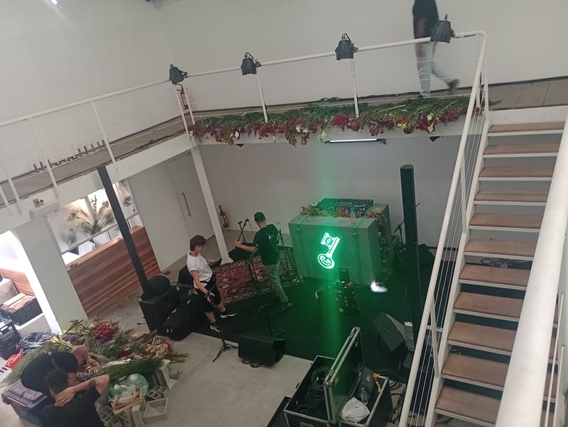 cenografia evento Jardim Beck´s