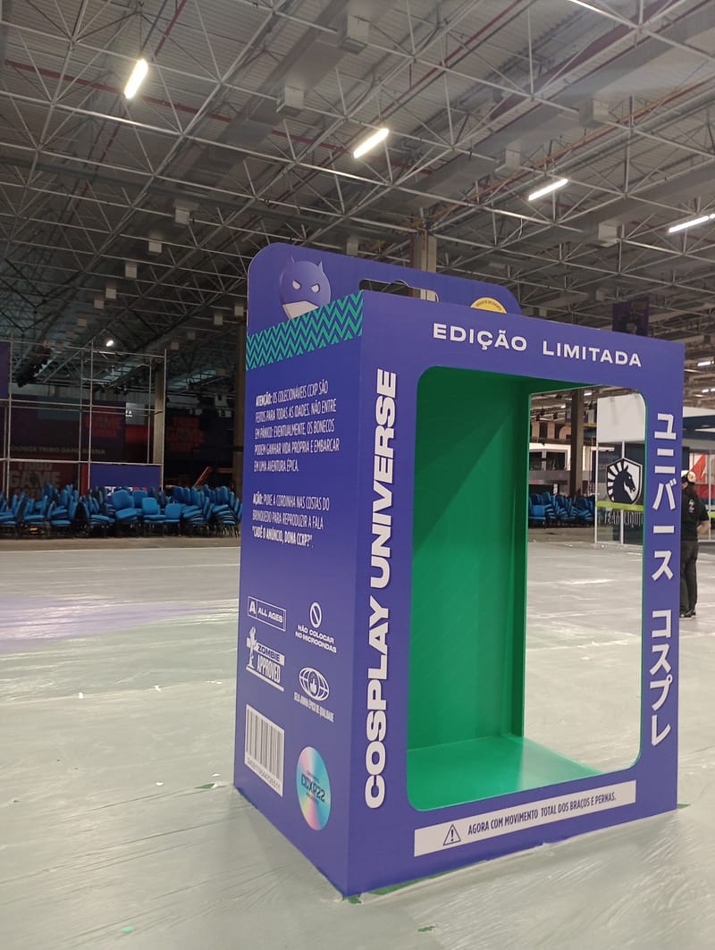 Lounge Fanta e caixa Cosplay