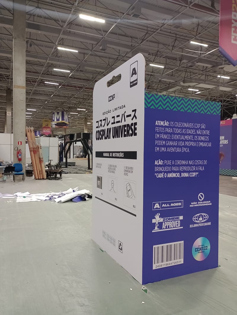 Lounge Fanta e caixa Cosplay