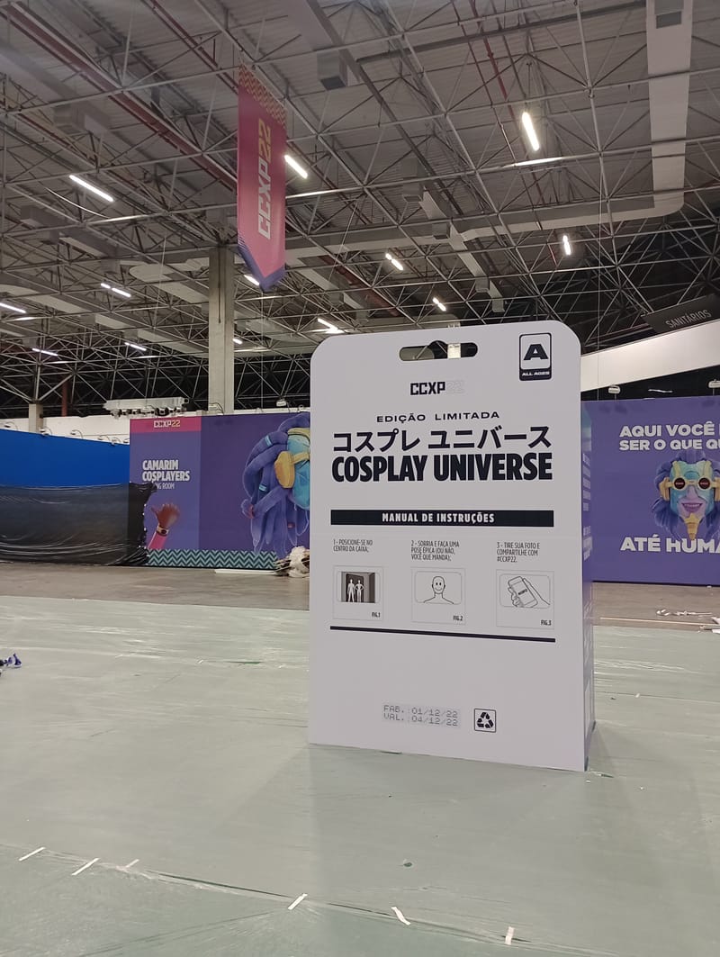 Lounge Fanta e caixa Cosplay