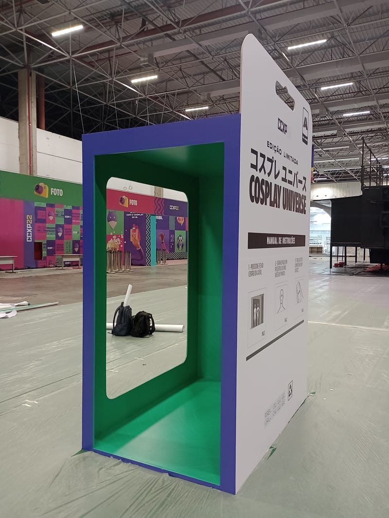 Lounge Fanta e caixa Cosplay