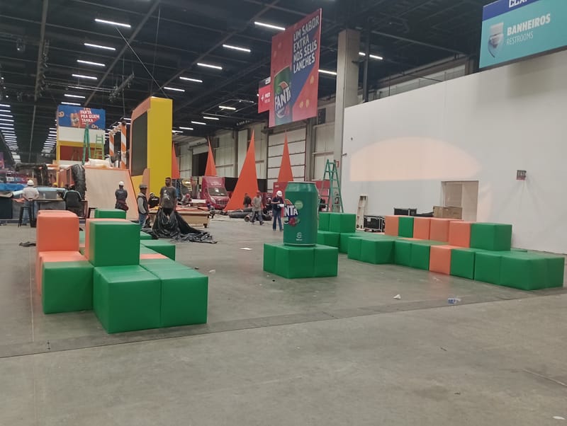 Lounge Fanta e caixa Cosplay