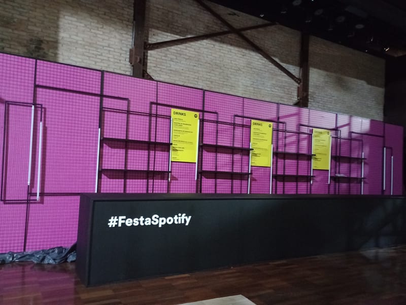 Cenografia Festa Spotify