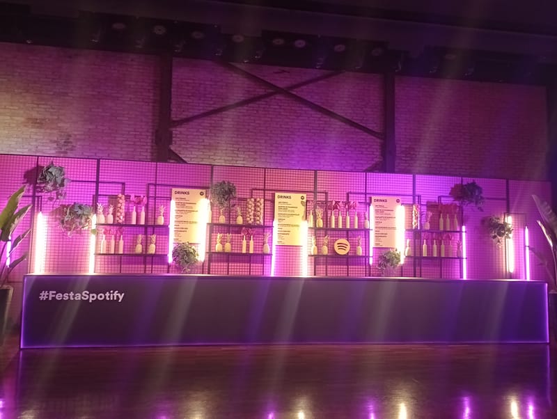 Cenografia Festa Spotify