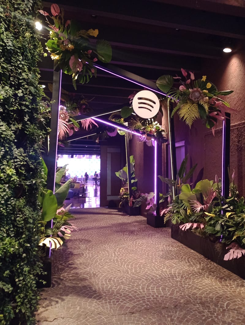 Cenografia Festa Spotify