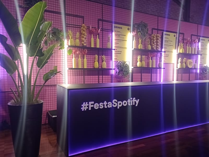 Cenografia Festa Spotify